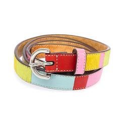 HIMEKO【極美品】エミリオプッチ 極美品✨エミリオプッチ プッチ柄高級レザー 細ベルト 44 保存袋付