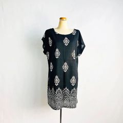 新品タグ付⭐︎ニット後裾刺繍チュニック - メルカリ