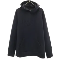 THE NORTH FACE ノースフェイス エンボスロゴ 長袖 テックエアー スウェットパーカー L ブラック アウトドア NT11880 メンズ 古着
