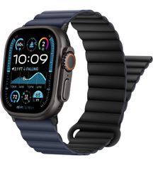 ★[HITZEE] Band コンパチブル Apple Watch バンド 49mm 46mm 45mm 44mm 42mm 41mm 40mm 38mm（42mm/44mm/45mm/46mm/49mm，ダークブルーブラック）