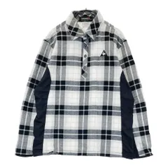 サイズ：M LE COQ GOLF ルコックゴルフ  長袖ポロシャツ チェック柄 ブラック系 [240101450754] ゴルフウェア メンズ ストスト