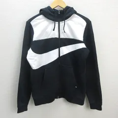 G■ナイキ/NIKE ハイブリッドフルジップフリースフーディ/861713【M】黒/men's/60【中古】■