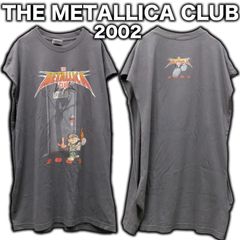 00s THE METALLICA CLUB 2002 Tシャツ 2XL カットオフ MetClub メタリカ バンドTシャツ ロックTシャツ ベスト タンクトップ ノースリーブ メタル ヘビメタ サンフェード ブラック
