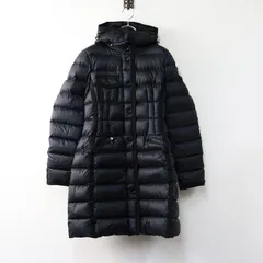 良品 2018年製 モンクレール MONCLER HERMINE GIUBBOTTO エルミンヌ ダウンコート 0/ブラック 羽織り アウター フード【2400014284942】