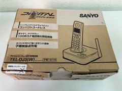 SANYO サンヨー デジタルコードレス留守番電話機 TEL-DJ3(W)