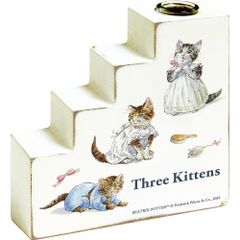 花瓶 ピーターラビットフラワーベース　トムとモペットとミトン インテリア 猫 かわいい こねこのトム 花器 一輪挿し ギフト プレゼント お祝い リビング 玄関 寝室 オブジェ キッチン トイレ Sサイズ