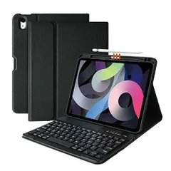 【新品・2営業日で発送】エムディーエス iPad Air第5・4世代10.9ワイヤレスキーボード付きケースJPブラック(MDS-BTKCIPA4BK2)