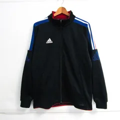 アディダス ジャージ ジャケット アウター クライマライト スポーツウエア メンズ Oサイズ ネイビー adidas 【中古】