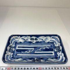 ☆希少なお品☆】【新品】有田焼 福泉窯 古染山水長角皿 21cm - メルカリ
