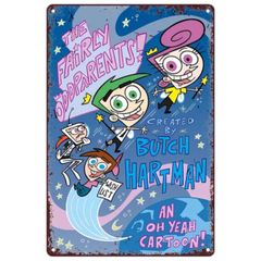 【795】新品 レトロ ブリキ看板 ★ The Fairly OddParents ★ Oops! フェアリーペアレンツ テレビアニメ 映画 カートゥーンズ アメリカン雑貨 ガレージ フェンス ヴィンテージ プレート