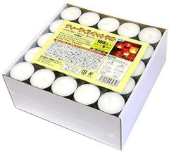 【数量限定】ロウソク ろうそく ローソク 蝋燭 ティーライトキャンドル 節電グッズ 燃焼時間 約6時間 (100個)