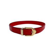 ルイヴィトン R15007 ベルト レッド  LOUIS VUITTON サンチュール・クラシック エピ ✨美品✨️ルイヴィトン ベルト エピ サンチュール・クラシック レッド