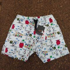 【アウトレット品】【RETRO ROW公式】Rokx ロックス PEANUTS ROKX SHORT スヌーピーショートパンツ WHITE ホワイト RXTS554