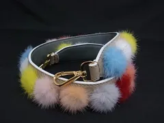 ■新品■未使用■ FENDI フェンディ ストラップユー レザー バッグ用 ショルダーストラップ 肩掛け レディース ブラウン系 BL8500