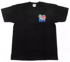 【中古】Tシャツ [単品] マリオ＆ルイージ プラマー・バンTシャツ ブラック Lサイズ 「Blu-ray ザ・スーパーマリオブラザーズ・ムービー 4K Ultra HD+ブルーレイ プラマー・バンTシャツ付きコレクション」 Amazon.co.jp限定同梱特