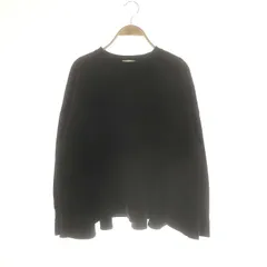 ヨリ yori チャンキーバックフレアTee  スウェット トレーナー プルオーバー F 黒 ブラック YR11-24080SP /AQ ■OS レディース ヨリ yori チャンキーバックフレアTee スウェット トレーナー