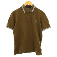 【翌日発送】FRED PERRY ブラウン 半袖ポロシャツ UK 10 FRED PERRY セール フレッドペリー 半袖 ポロシャツ メンズ the