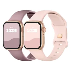 コンパチブル Apple Watch バンド 41mm 40mm 38mm 42mm アップルウォッチ バンド シリコン製 スポーツバンド iwatch Series 10/9/8/7/SE/6/5/4/3/2/1 交換ベルト 通気 柔らかい 防水 耐衝撃