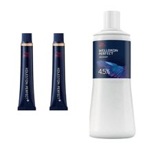 コレストン　パーフェクトプラス１剤　80【２本】ｇ＆ウエロキソン パーフェクトプラス　オキシ　1000ｍｌ２剤　セット【取引メッセージからご希望のカラーの種類とトーンのご連絡をお願いいたします】