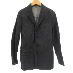 ラルフローレン RALPH LAUREN SPORTS 美品 デニム ジャケット ストレッチ ブレザー 国内正規 コットン 7 S グレー ■GY01のサムネイル