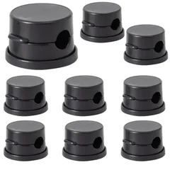 geneX ケーブルホルダー 9個セット 360°回転 マグネット ケーブルクリップ 強力磁気 コードホルダー 両面テープ 多用途 配線収納 配線固定 コードクリップ 卓上 壁 車内 デスク 配線整理 USBケーブル type-c充電ケーブル 電 [ブラック]