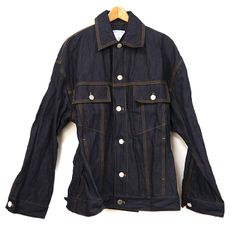 ボッテガヴェネタ デニムジャケット 705597 サイズ46 シワ加工