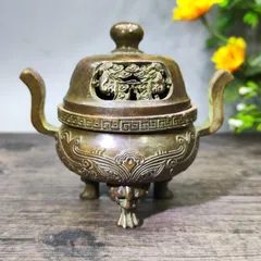 銅器 香炉 金剛挙鼎薫香炉 茶道具 香道具 装飾品 工芸品 美術品 置物 ...