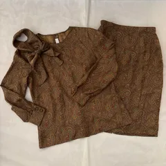 バーバリーズ セットアップ ペイズリー ボウタイ シルク ヴィンテージ　絹