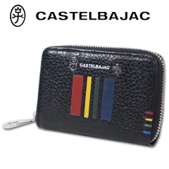 カステルバジャック CASTELBAJAC 牛革 キーケース パスケース Quattro クアトロ メンズ レディース ブラック 黒 本革 レザー イタリアンレザー ユニセックス 男女兼用 スマートキー 定価12,650円 無料ラッピング可能のサムネイル