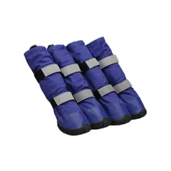 ☆ ブルー ☆ M ☆ ドッグシューズ 雨靴 防水 ドッグシューズ 雨靴 ペット 靴 くつ 長靴 ブーツ ロングブーツ レインブーツ 犬用雨靴 ロング 晴雨兼用 滑りにくい すべり止め 滑り止め 脱げない 怪我防止 保護 ケガ防止 犬用 犬 散歩 犬用品