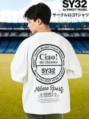 SY32 by SWEET YEARS  サークルロゴ長袖Ｔシャツ 15502 メンズ 秋 冬 かっこいい ブランド スイート イヤーズ ロンＴのサムネイル