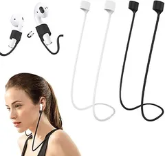 [Coollooda] イヤホン ストラップ (2個セット) ヘッドセット ストラップ マグネット シリコン エアポッズ ネックストラップ 軽量 ケーブル アクセサリー ロープ 落下防止 紛失防止 収納便利 スポーツ最適 ワイヤレス イヤホ