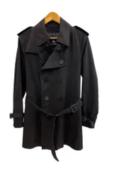 バーバリー Burberry BLACK LABEL ブラックレーベル 中綿ライナー付トレンチコート 黒 D1A44-200-09 コート ブラック Lサイズ 101MT-4952