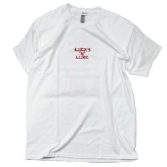 Luck ' n ' Lure (ラッキールアー）幸運 SS Crew Neck Tee ホワイト L  SALE 60%OFF!!