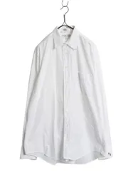 【お得なクーポン配布中!】 90s USA製 バーバリー 長袖 シャツ メンズ L 程 古着 オールド 旧タグ BURBERRYS LONDON コットン ドレス ワイシャツ 無地 ポケット付き 白