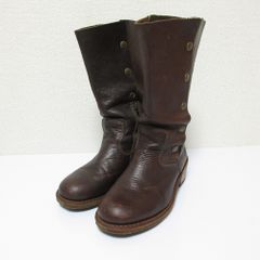 良品 Dr.Martens ドクターマーチン サイドジップ レザー ロングブーツ 23.5～24cm相当 ブラウン  レディース 古着 中古 USED