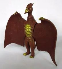 激レア マルサン 非売品 ラドン テストショット未塗装 橙色 高さ約22cm