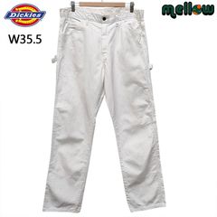 ディッキーズ Dickies ペインターパンツ ワークパンツ ホワイト サイズ：W35.5 L33 古着 汚れ 1953WH 【中古】