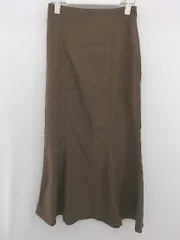 ◇ LOWRYS FARM ローリーズファーム 大人女子 シンプル ロング マーメイド スカート サイズS ブラウン レディース E  【1306210010990】