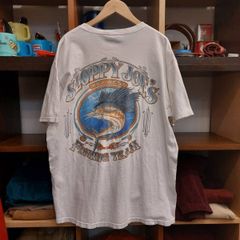 アンビル ANVIL SLOPPY JOES 半袖 フィッシング 魚 釣り プリントTシャツ ポケット 白T L 06C1809
