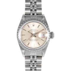ロレックス ROLEX 69240 オイスター パーペチュアル デイト 腕時計 シルバー文字盤 エングレーブドベゼル レディース【中古】