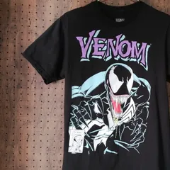 MARVEL マーベル　VENOM（ヴェノム）プリントTシャツ　紫文字　サイズＳ
