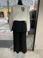 le chanter ペプラムギャザーパンツ