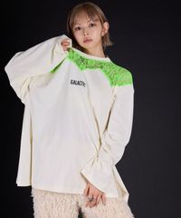 夢展望公式 [新品未使用] レースドッキングオーバーロンＴ [ライム] 他カラー別ページ有 bohmal カットソートップス カットソートップス・Ｔシャツ（長袖） 535800-03