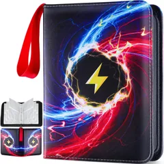 【在庫処分】ファイル ファイル 4ポケットバインダー400枚のカード収納可能 カード トレカやカードゲームの収納に人気 カードバインダー 誕生日・お正月・クリスマスプレゼント トレカ (星空B)