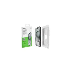 【Apple公認ガラスフィルム】Belkin iPhone 16 Plus/iPhone 15 Plus用 UltraGlass 2保護ガラスフィルム 超強化ガラス 抗菌 0.29mm 簡単取付キット付き OVA132zz