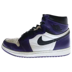 NIKE (ナイキ) AIR JORDAN 1 RETRO HIGH OG COURT PURPLE エアジョーダン1 レトロ コートパープル ハイカットスニーカー ホワイト/パープル US7.5/25.5cm 555088-500
