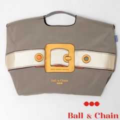 【正規品】 ボールアンドチェーン (バックル / フォググレー) Lサイズ  トートバッグ エコバッグ 刺繍