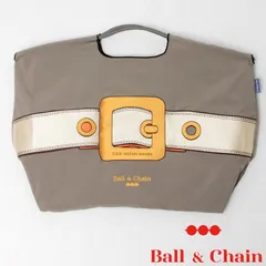 【正規品】【セール】ボールアンドチェーン (バックル / フォググレー) Lサイズ  トートバッグ エコバッグ 刺繍