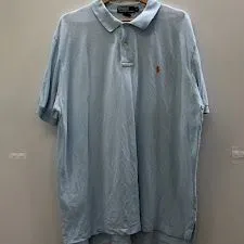 POLO BY RALPH LAUREN ポロ バイ ラルフ―ローレン 半袖ポロシャツ ポニー ビンテージ 90’s フィリピン製 メンズ XL 90年代 ライトブルー